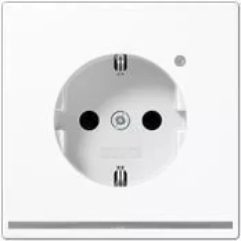 JUNG LS 1520-O WW LNW - Type F - 1 modul - 2P - biela - termoplast - elektrický