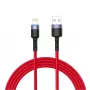 USB na Lightning dátový kábel Tellur, 3A, 1,2 m, LED indikátor, červený