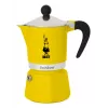 Moka kanvica Bialetti Rainbow čierna žltá