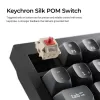 Mechanická klávesnica Keychron V1 Ultra 8K — 75 % QWERTY, Bluetooth, káblová, RGB, čierna