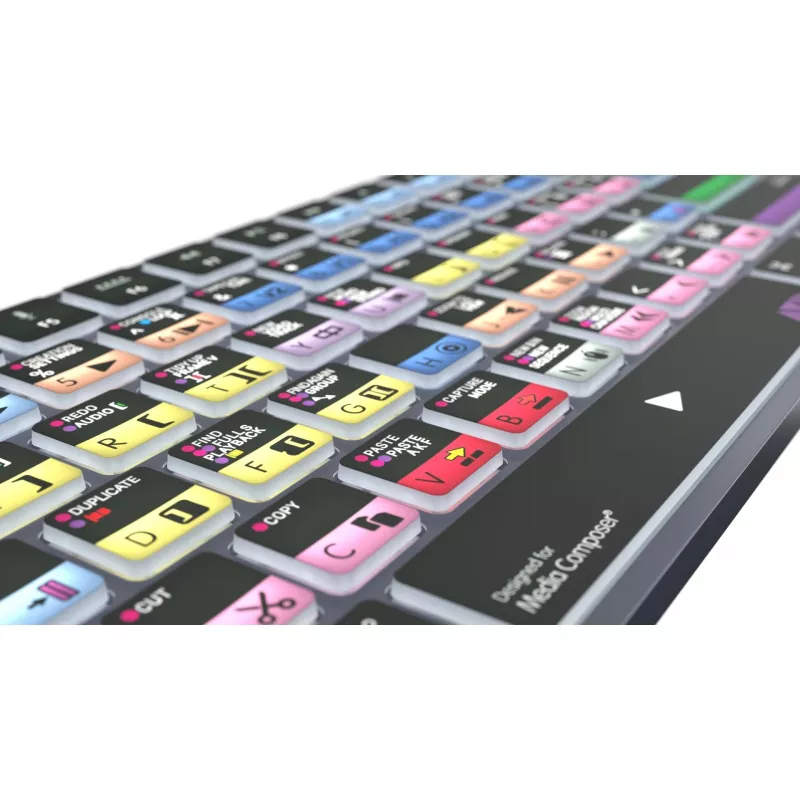 Logickeyboard Avid Media Composer - Pro Titan UK Mac - klávesnica - QWERTY