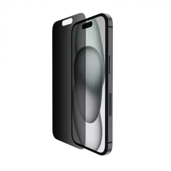 Belkin ScreenForce Pro - ochrana displeja pre mobil - 2,5D - sklo - so filtrom proti videniu - sklo - pre Apple iPhone 14 Pro, 15 (OVA147ZZ)