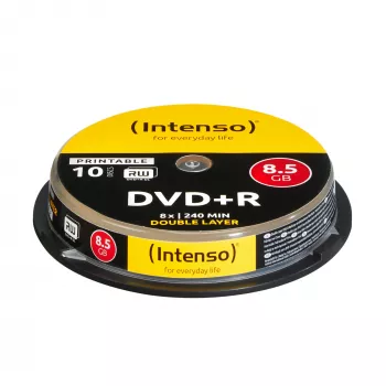 DVD+R DL Intenso 1x10 8.5GB 8x Double Layer potlačiteľné