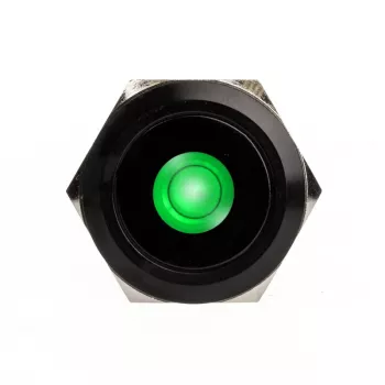 DimasTech PD220 vandalizmu odolný 25 mm tlačidlo Blackline Dot RGB