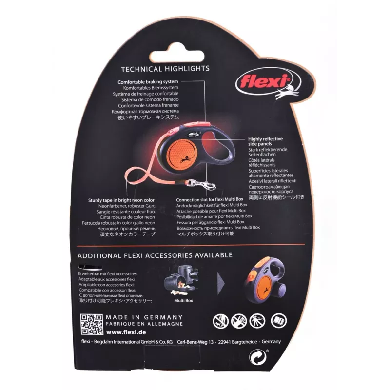 FLEXI Neon S - vodítko - 5 m