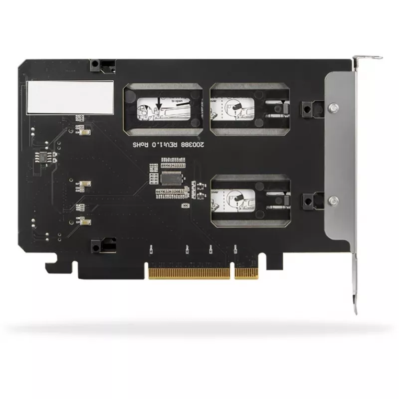Mobilný úložný rám RAIDSONIC ToughArmor MB842MP-B — 2 výmenné šachty pre M.2 NVMe, PCIe 4.0 x16