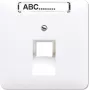 JUNG CD 569-1 NAUA WW - biela - termoplast - RJ-45