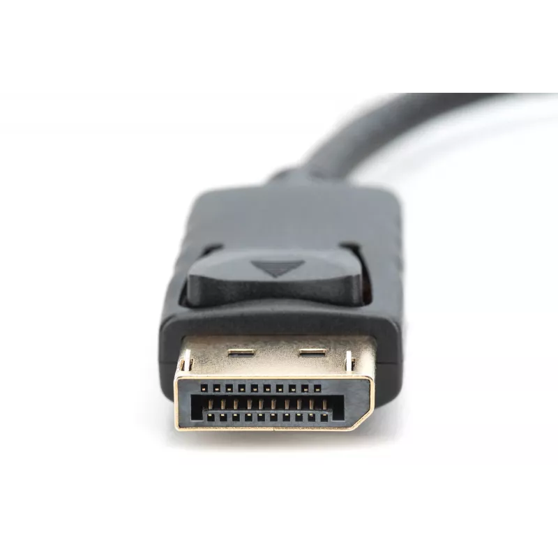 DIGITUS adaptér, DisplayPort konektor samec - HDMI A konektor samica DisplayPort Standard 1.1a, certifikát UL20276, AWG28 (DB-340400-001-S)