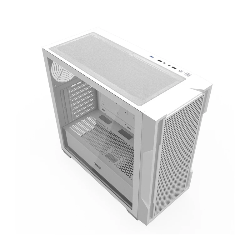 Darkflash DS900 Mesh PC skriňa bez ventilátorov (biela)