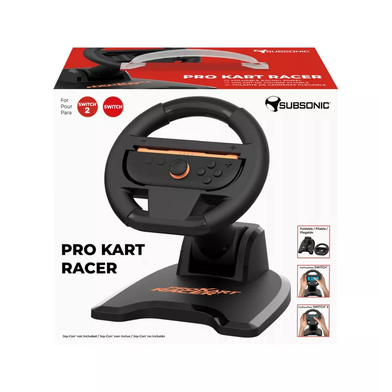 Volant SUBSONIC SA5727-1 pre Nintendo Switch — nastaviteľná citlivosť, dizajn kartového pretekára