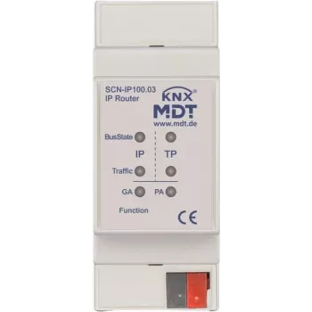 MDT SCN-IP100.03 IP router s funkciou e-mailového a časového servera 2TE REG - router - TCP/IP