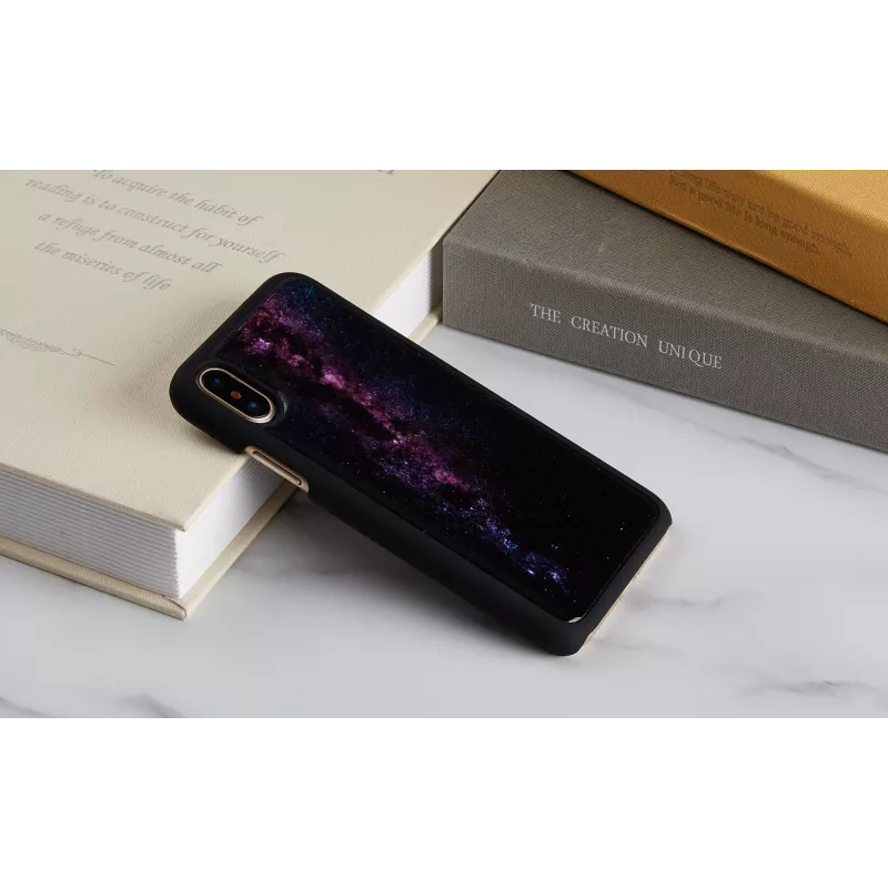 iKins Milky Way puzdro pre iPhone XS/X, čierne, K1696J