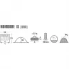 High Peak Monodome XL modrý kupolový/iglú stan 10164
