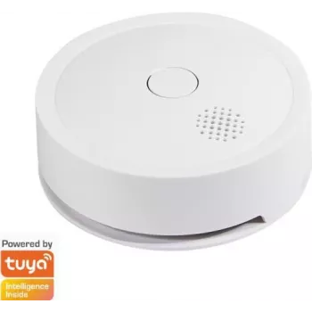Hlásič dymu WLAN Smart, kompatibilný s Tuya biely