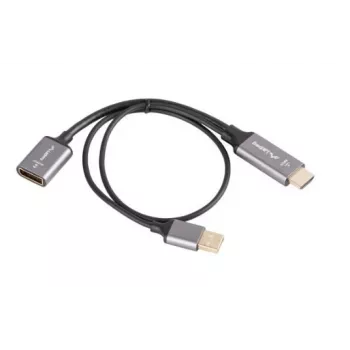 Adaptér HDMI(M)-DisplayPort(F) 4K 20 AD-HD-DP-0