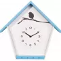 NeXtime hodiny 3109bl Cuckey, 30,5x33x11 cm, nástenné, modrá/biela