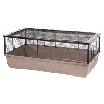 Klietka pre hlodavce INTER ZOO Bernie mokka 100 x 54 x 39 cm kov, mokka