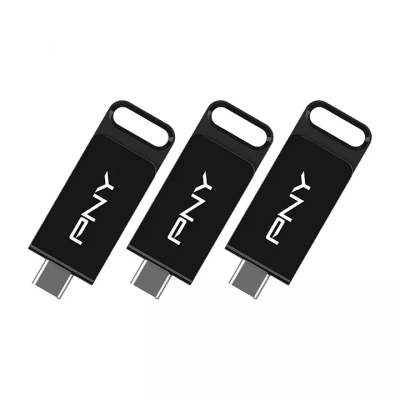 PNY Elite 128 GB USB-C 3.2 Gen 1 USB kľúč, balenie 3 ks (Retail)