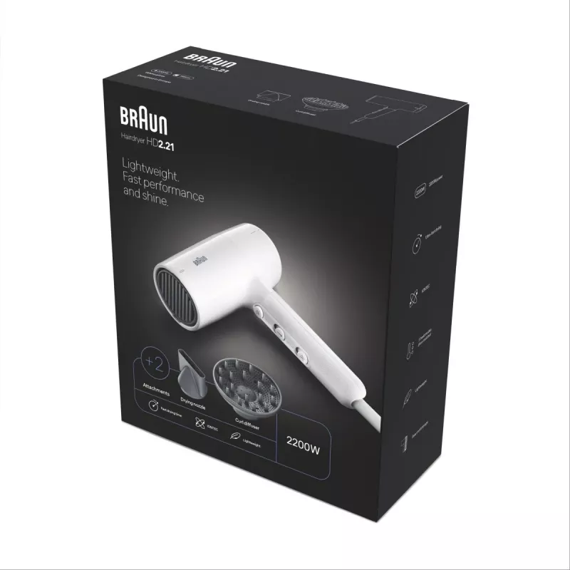 Fén Braun BRHD226E 2200W Ionic Technology ľahký