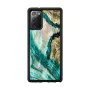 Ochranné puzdro iKins pre Samsung Galaxy Note 20 — dizajn Aqua Agate