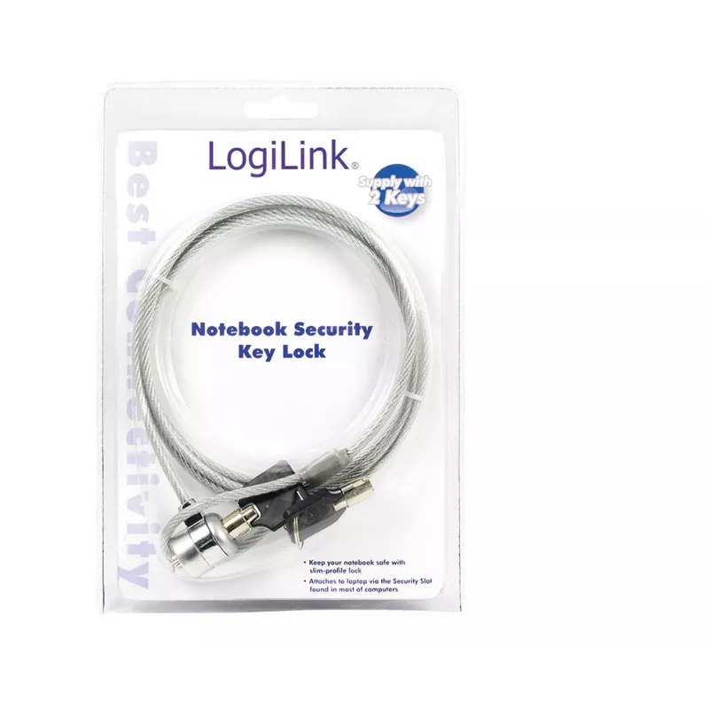 Bezpečnostný zámok na notebook LogiLink nbs003 1,5 m