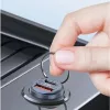 Auto nabíjačka usams C38 30W — 1x USB-A + 1x USB-C rýchle nabíjanie