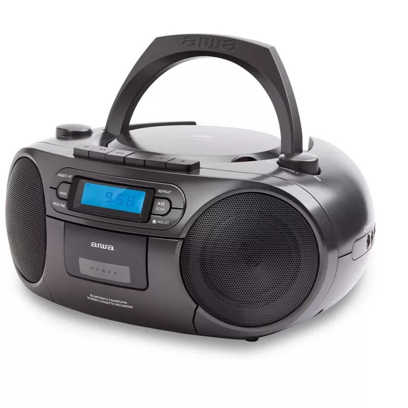 Prenosný stereo systém Aiwa BBTC-550BK Digital 6 W FM PLL čierny