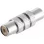 Adaptér ShiverPeaks Cinch (RCA) spojka na Cinch spojka 57040-MS, čierny kovový