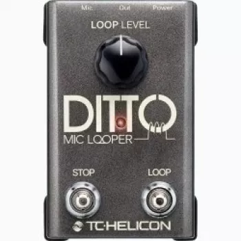 Mikrofónový looper TC‑Helicon Ditto Mic Looper s mikrofónovým vstupom (model 000-DDU01-00010)