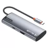 USB-C hub Tellur TLL321061 s PD 3.0 100W, HDMI výstupom a 3× USB 3.0 portami