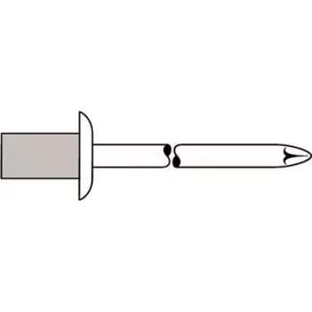 Slepý nit GESIPA 4×8,0 mm Al/A2 CAP Standard, 500 kusov