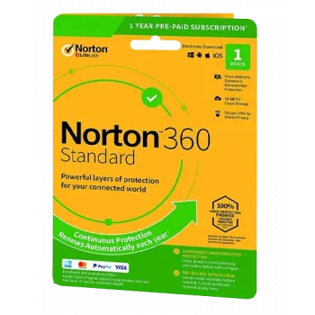 Norton 360 Standard | 1 zariadenie | 1 rok | 10 GB cloudového úložiska | EU | NON SUB |