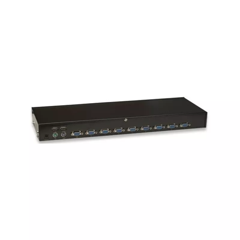 Intellinet 8-portový rackový KVM prepínač, Combo USB + PS/2, On-Screen-Display, káble v balení (Euro 2-pin konektor)
