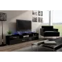 Cama TV stojan EVORA 200 čierny/čierny lesklý