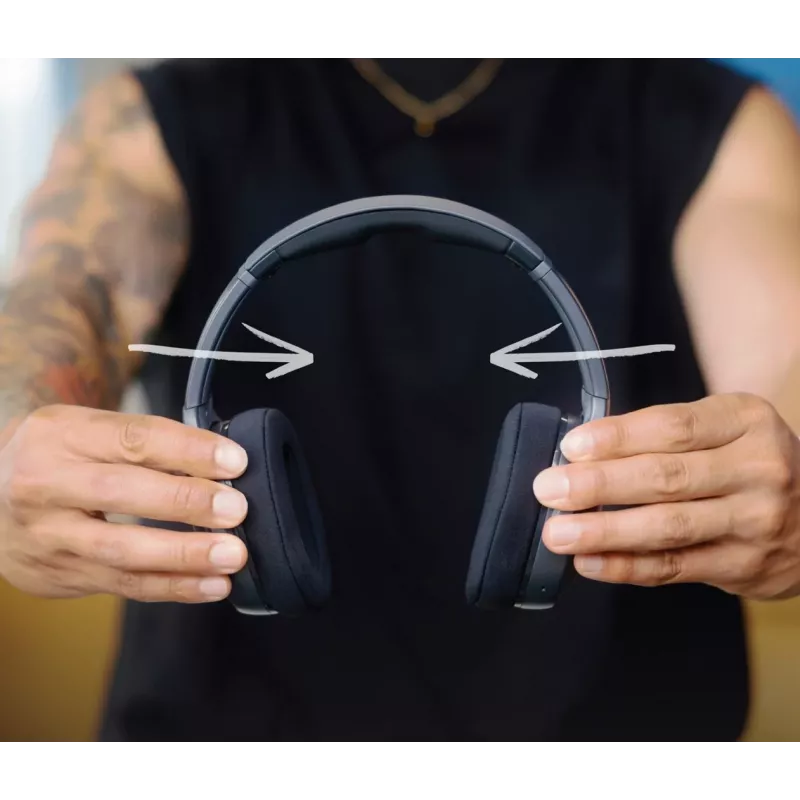Skullcandy Crusher 540 Active S6EVW-T992 slúchadlá over-ear, bezdrôtové aj káblové, Bluetooth, Sensory Bass, batéria 40 h, skladacie, Black Coal