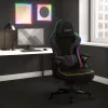 Herná stolička huzaro HZ-FORCE 4.6 RGB čierna Mesh — ergonomická, výškovo nastaviteľná, RGB osvetlenie, látkové sedadlo, max. 130 kg