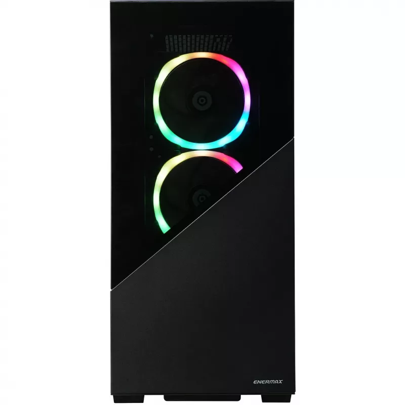 Enermax K8 - Midi Tower - PC - Čierna - ATX - micro ATX - Mini-ITX - SPCC - Tvrdé sklo - Gaming (ECA-EK8-BB-ARGB)