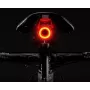 Rockbros Q5 čierne zadné svetlo na bicykel s inteligentným STOP systémom