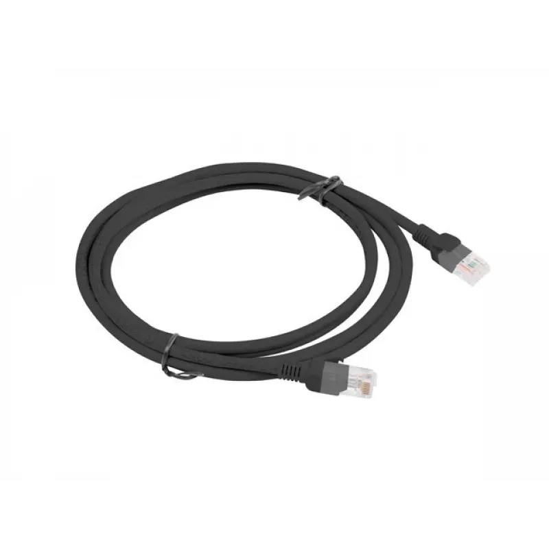 Lanberg PCU6-10CC-0200-BK Patch kábel Cat.6 U/UTP, 2 m, Čierna