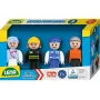 Sada hracích figúrok Lena 04490 modrá – plastové hracie figúrky, triedené modré figúrky
