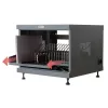 Rackový regál TECHLY 367652 organizér káblov s 3M lepiacou páskou, oceľ, 550×550×410 mm, čierny