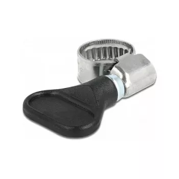 Motýliková svorka DeLOCK 400 SS 8 - 12 mm 5 ks čierna