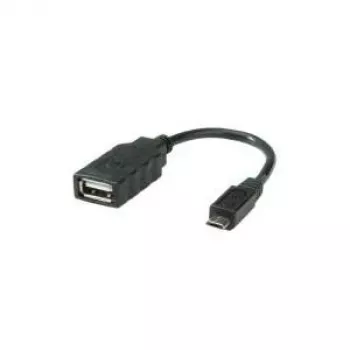 ROLINE USB 2.0 kábel, USB 2.0 Type Micro B - Type A samica, OTG 0,15 m (11.02.8311)