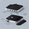 Satechi dokovacia stanica/replikátor portov pre notebook ST-GNMMES — káblový USB 3.2 Gen 2 Type-C hub, USB-A & SD, strieborný