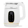 Rýchlovarná kanvica Adler AD 1305WG — 1,7 l, 2200 W, sklo/plast, biela/zlatá/transparentná