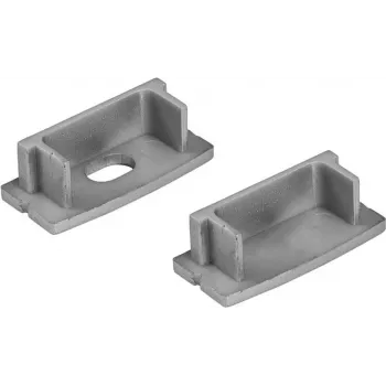 Koncové krytky pre U-profil 20 mm EUROLITE 51210867 strieborná