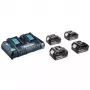 MAKITA napájací zdroj KIT 18V (BL1850Bx4+DC18RD) MAKPAC