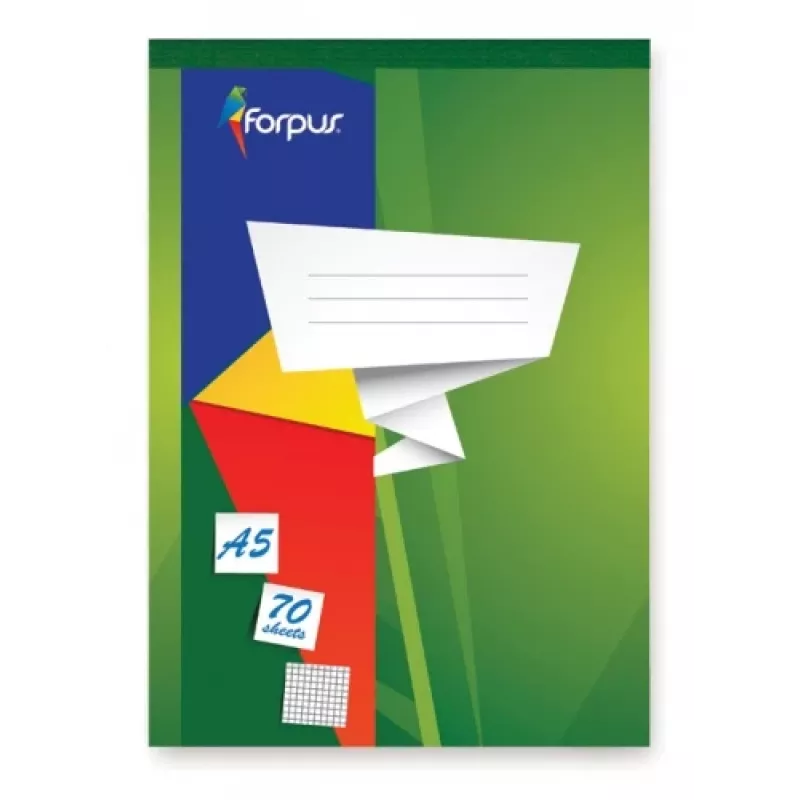 Zápisník, vyberateľné listy, Forpus, A5/70, štvorčekovaný 0723-002