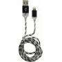 LC-POWER kábel USB-Lightning-1M-8 1m čierny/strieborný, USB-A na Lightning (LC-C-USB-LIGHTNING-1M-8)