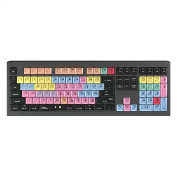 Logickeyboard ASTRA 2 klávesnica USB AZERTY English čierna Full-Size 104 klávesov